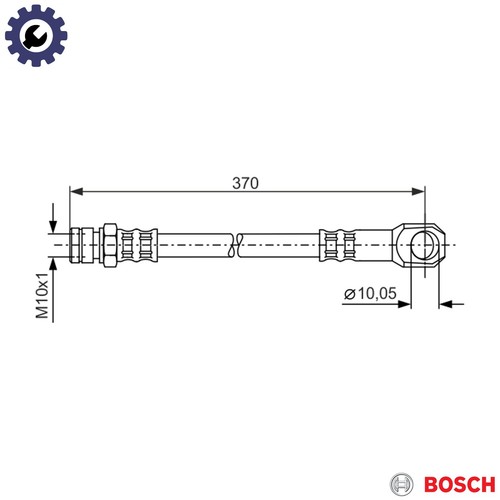 Brake hose 987 481 - hose,
