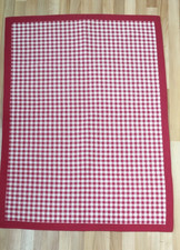 Laura ashley red gingham rug - laura,