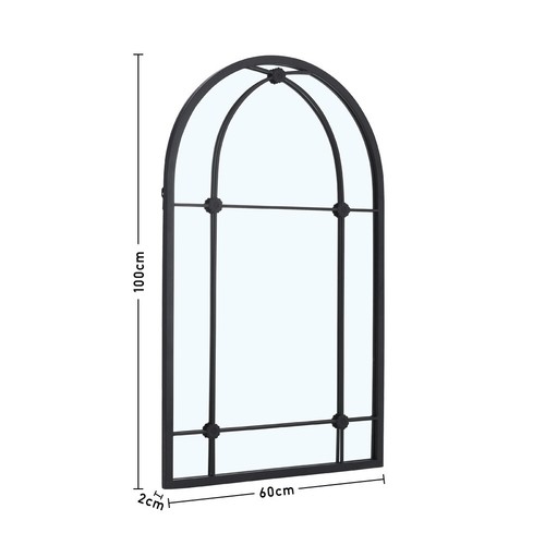 Window style arch mirror - window,