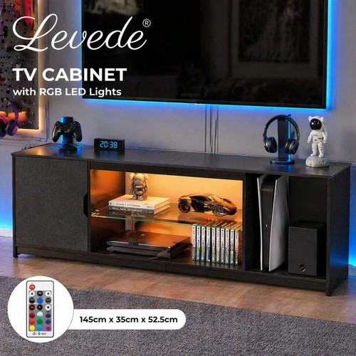Levede cabinet with led - cabinet,