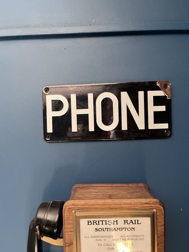 Original enamel sign - enamel,