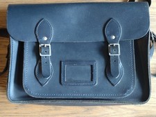 Navy Cambridge Satchel Company leather satchel women medium good condition