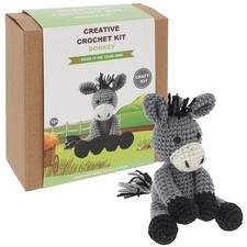 Creative Crochet Donkey Animal Craft Kit Set  Beginners DIY   Boxed