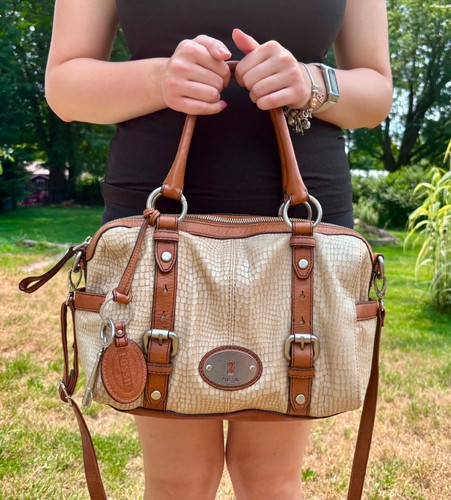 Fossil maddox leather - fossil, satchel