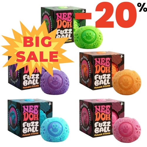 Nee doh fuzz ball soft - soft, stress