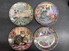Aynsley seasons cat plates (4)