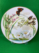 CAVERSWALL CHINA - COLLECTOR PLATE  JULY - COUNTRY DIARY OF AN EDWARDIAN LADY