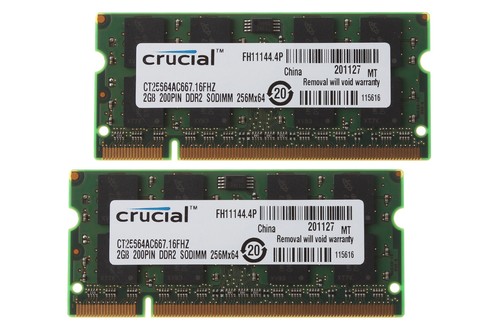 Crucial 2x2gb 2rx8 - 2x2gb, 2