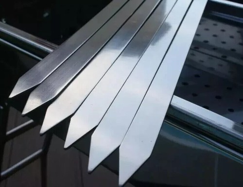 Stainless steel skewers flat - stainless,