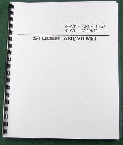 Studer a80 mk1 - vu,