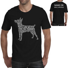i love my toy fox terrier. funny gift for pet lovers dogs t-shirt