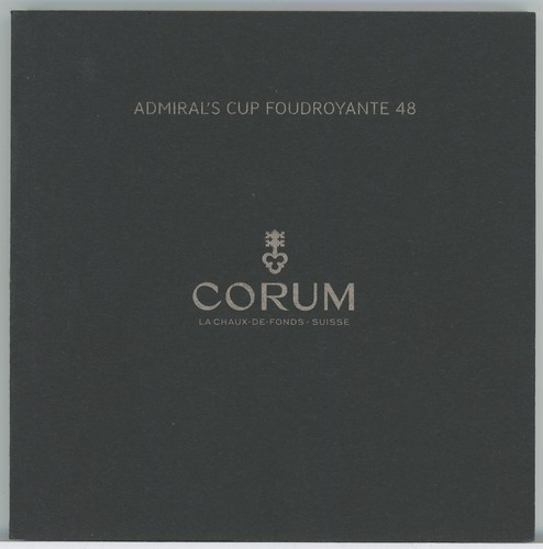 Corum admirals cup - admirals, foudroyante