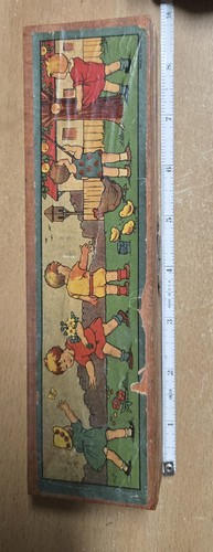 Vtg antique wooden child - wooden,