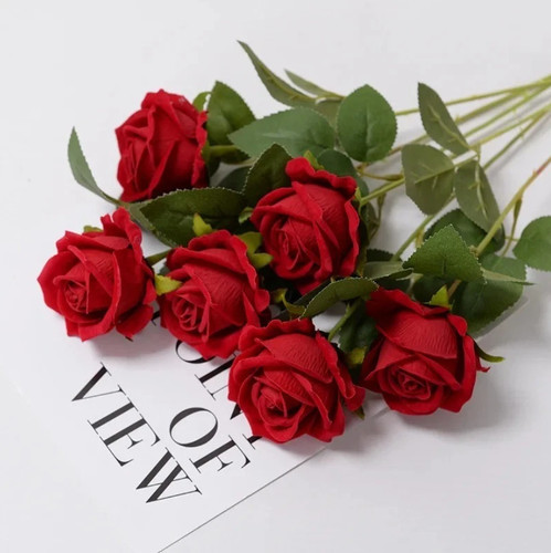 12x artificial single rose - artificial,