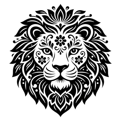 Boho lion sticker hippie - boho,