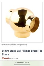❌NEW BRASS TEE JOINT BALL