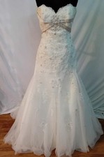 Ellis Bridal Wedding Dress Size 12 Never Worn - Fishtail