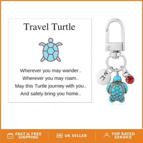 Travel turtle keyring gift - keyring,