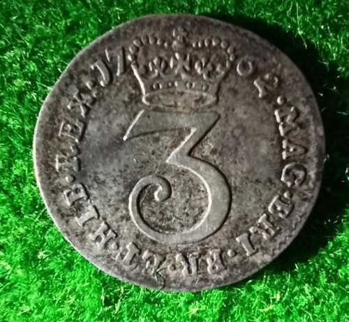 1762 george iii - 3, pence