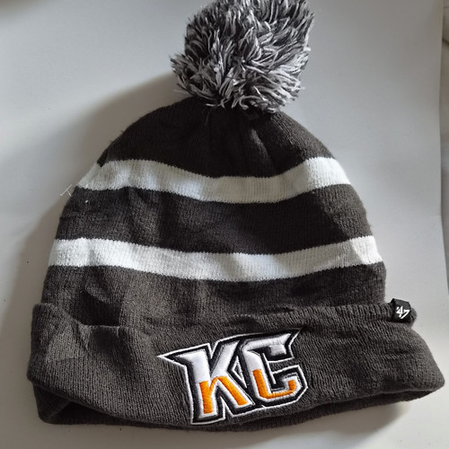 Grey white striped knit - '47,