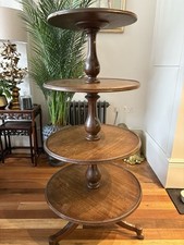 Antique Edwardian 4 Tier Dumb Waiter 