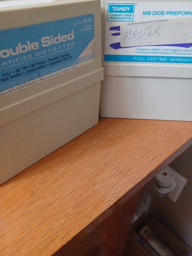 Two tandy floppy disk - two,