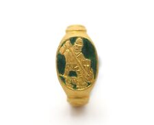 Post Medieval or Later Gold Ring with Saint George