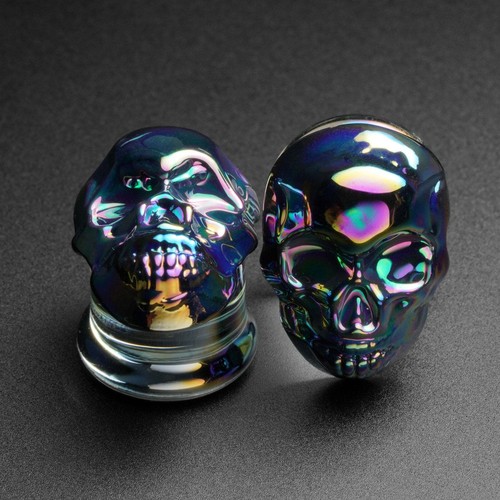 Rainbow skull glass double - glass,