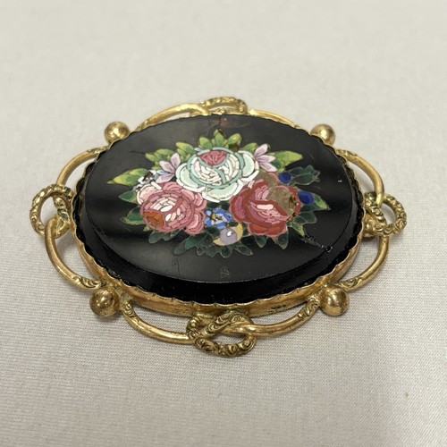 Antique victorian micro mosaic - micro,