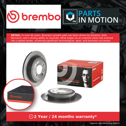 Brake discs pair - solid, fits