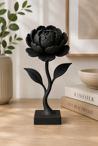Elegant peony bloom sculpture - peony,