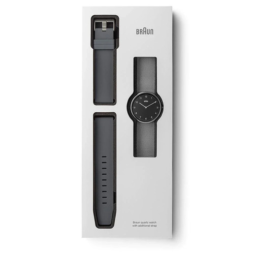 Braun watch steel mesh - watch,