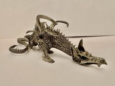 Pewter Dragon green eyed