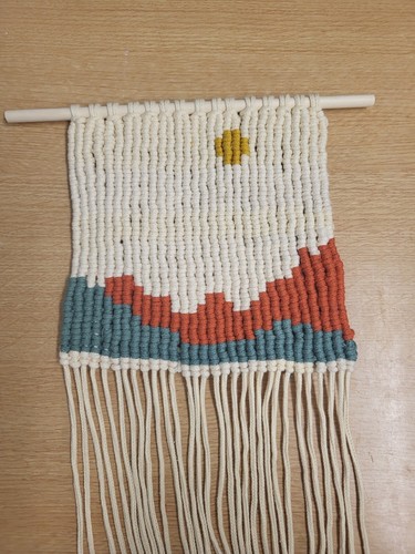 Macrame pixel art landscape - pixel,