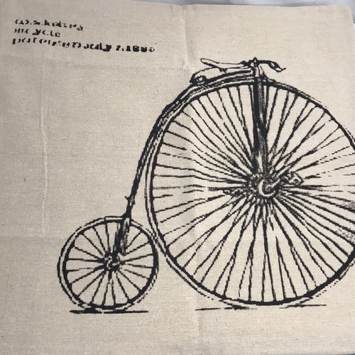 Old fashioned bicycle pillow - old,