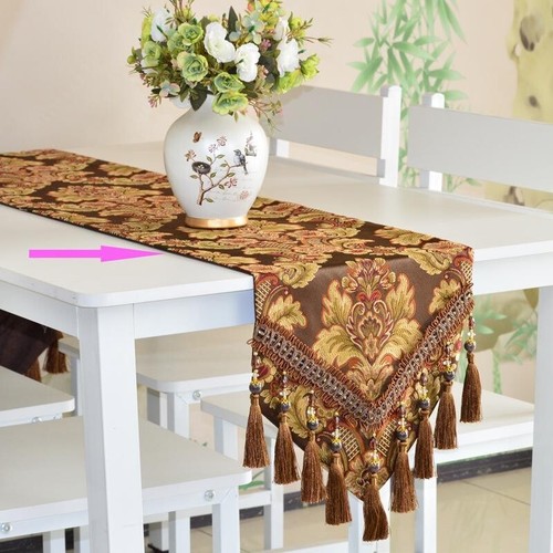 Jacquard table runner tassel - jacquard,