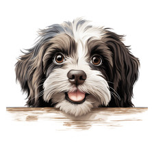 3X Havanese car stickers 9x9