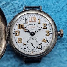 Silver Military Half-Hunter