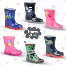 Boys Girls Wellies Kids Rain