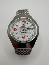 Day/Date Orient Automatic Men's Watch Vintage 21-Jewel, 3 Star Crystal, Working