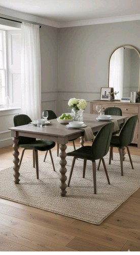 Bobbin dining table solid - bobbin, wood