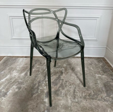 Transparent Smoke Black  Master Dining Chair Kitchen Office  Ghost Modern Vanity