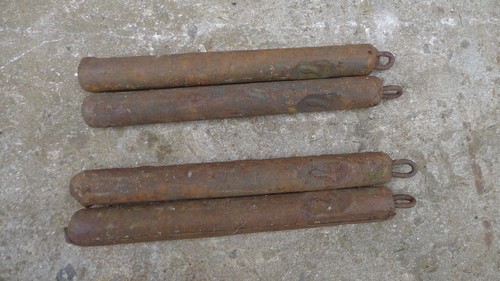 Antique iron sash window - 2x,