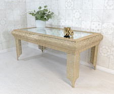 Gold embossed metal glass - metal,