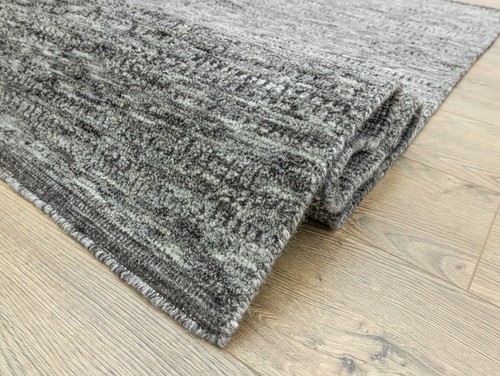 Gray black moroccan rug - moroccan,