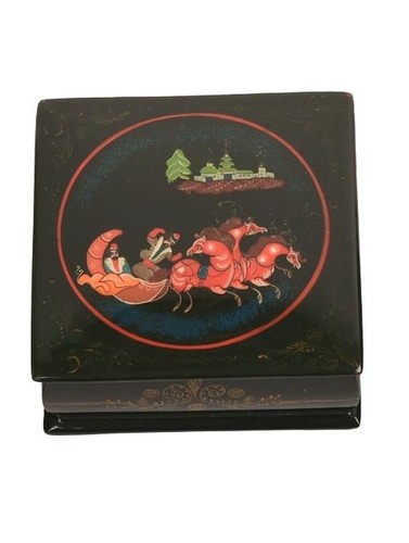 Russian hand painted trinket - russian,