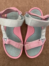 Girls Pink/turquoise Shein  Strap Sandals Size 37 Great Condition