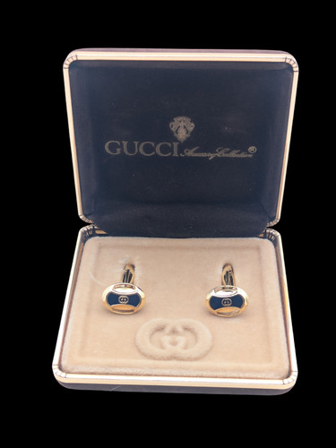 Gucci oval logo cufflinks - gucci,
