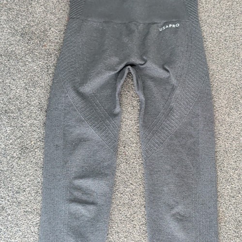 Usa pro grey ribbed activewear - grey,