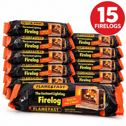 Flamefast firelogs x15 instant - x15,
